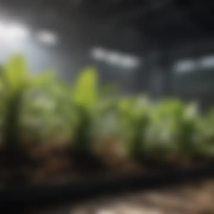 Close-up of high-quality materials used in grow tent construction