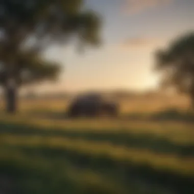 Diverse Landscapes of Texas Diverse Texas landscapes representing agricultural and residential areas
