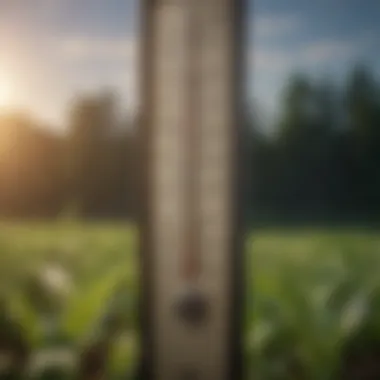 Low Temperature Thermometer for Crop Monitoring Low temperature thermometer for monitoring crops.