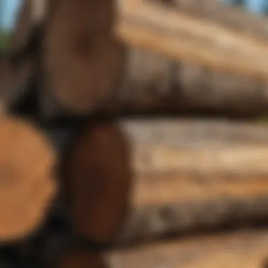 Durability Comparison of Treated and Untreated Logs Comparison between untreated and pressure treated logs demonstrating durability
