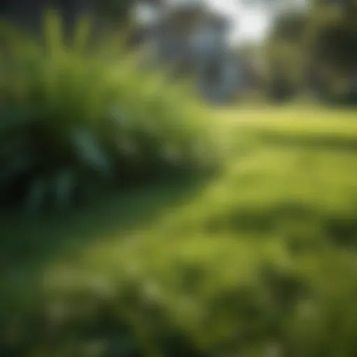 Lush St. Augustine grass in a well-maintained lawn