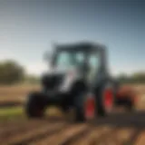 Overview of Bobcat compact tractor with attachments