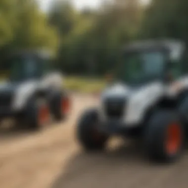 Side-by-side comparison of Bobcat tractor models