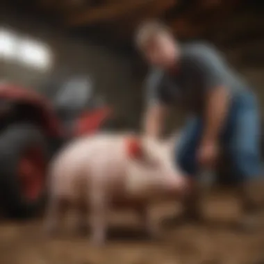 Budgeting for Bush Hog Maintenance A farmer budgeting and calculating maintenance costs for bush hogs.