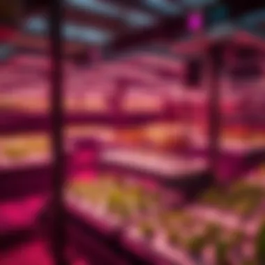 Innovative Ebb and Flow hydroponic system setup