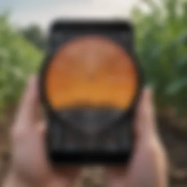 Impact on Crop Yields Graph showcasing the impact of PAR Meter App usage on crop yields