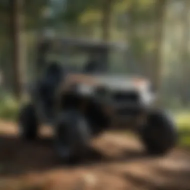 Maintenance check on a Polaris Crew UTV