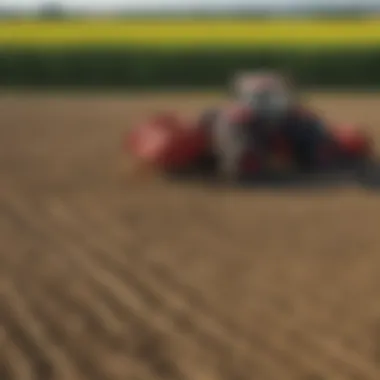 Comparison of agricultural land pre and post Ripper Bedder application Field before and after Ripper Bedder use