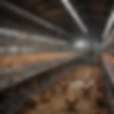 Modern brooder setup in a poultry farm