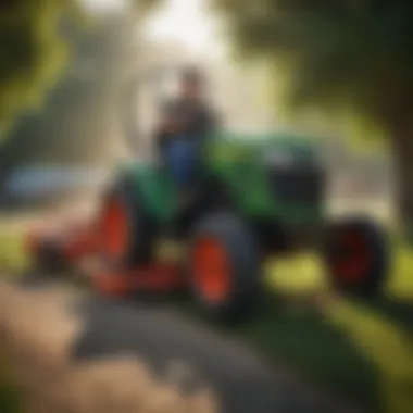 Innovative Trends in Lawn Tractor Technology Innovative lawn tractor technology demonstrated at a farm show