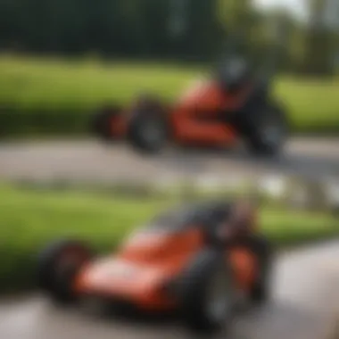 Comparison of Push Mower Models Specifications Comparison chart of various push mower models showcasing their specifications