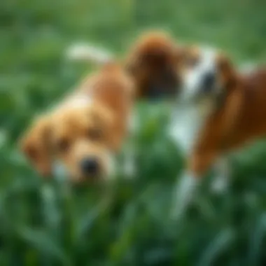 Comparison of dog urine vs human urine effects on grass