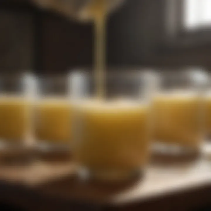 A visual representation of the production stages of whey products.