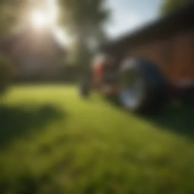 A well-maintained lawn under sunlight illustrating optimal care