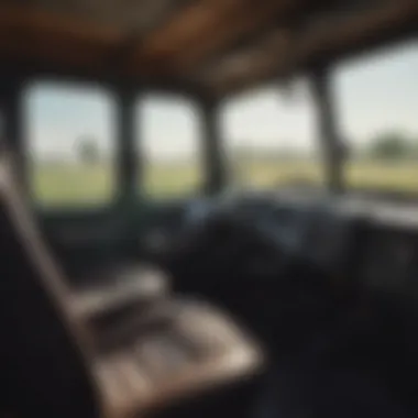 Inside Look at Used Cab Tractor Comforts Close-up of cab interior
