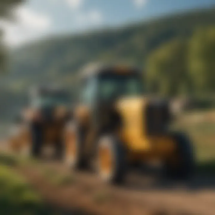 Diverse models of used cab tractors