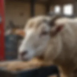 Variety of sheep shearing equipment on display