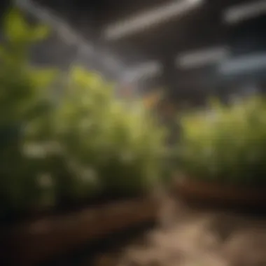 Diagram showcasing the energy efficiency of LED grow lights