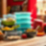 Exploring Tupperware Designs for Food Warmth A vibrant array of Tupperware containers showcasing various designs