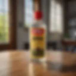 Bifen IT insecticide bottle on a wooden table