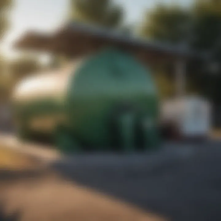 Renewable diesel storage tank at a fueling station