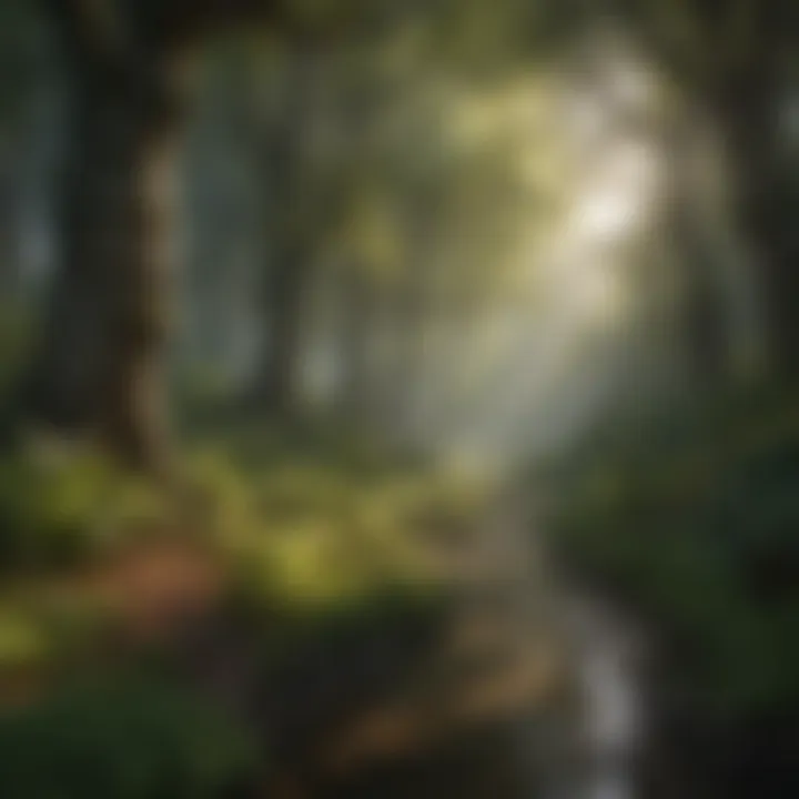 A lush forest landscape showcasing rich biodiversity