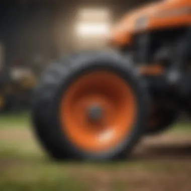 Different Wheel Weight Options for Zero Turn Mowers Various types of wheel weights for zero turn mowers displayed