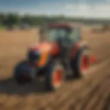 Zimmerer Kubota tractor working in a vast field